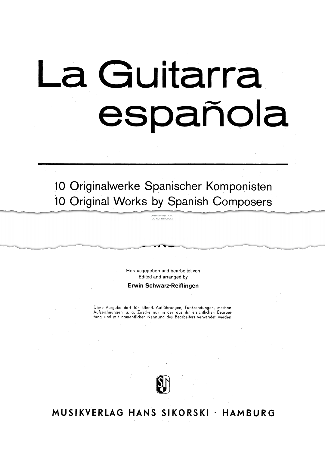 Produktbild zu: La Guitarra Española