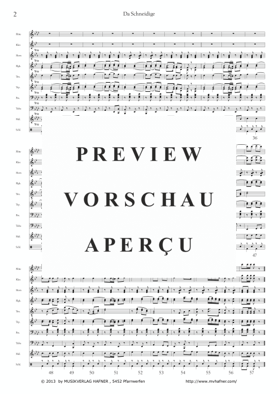 Product gallery: Page 6 of 11 Da Schneidige, , (large wind orchestra)