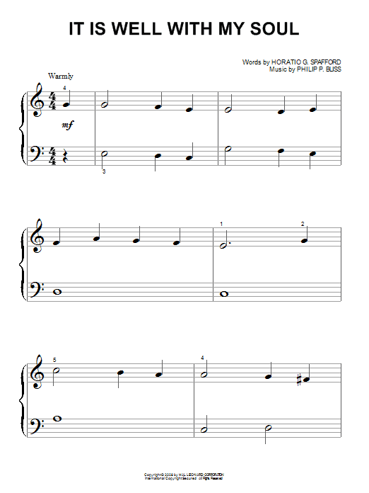 Product gallery: Page 1 of 1 It Is Well With My Soul, Philip P. Bliss