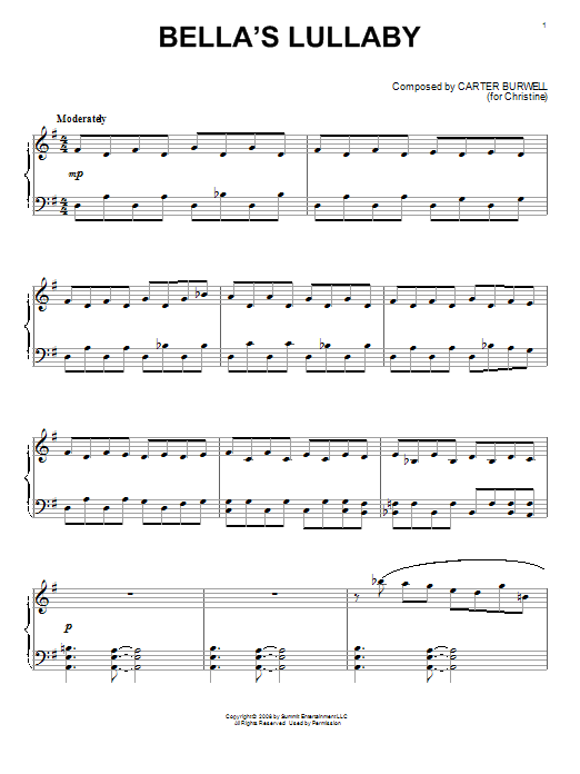 Product picture to: Twilight Piano Solo Collection featuring Bella's Lullaby