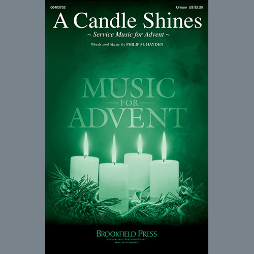 cover: A Candle Shines (A Response For Advent Candle Lighting), Philip M. Hayden, Chor
