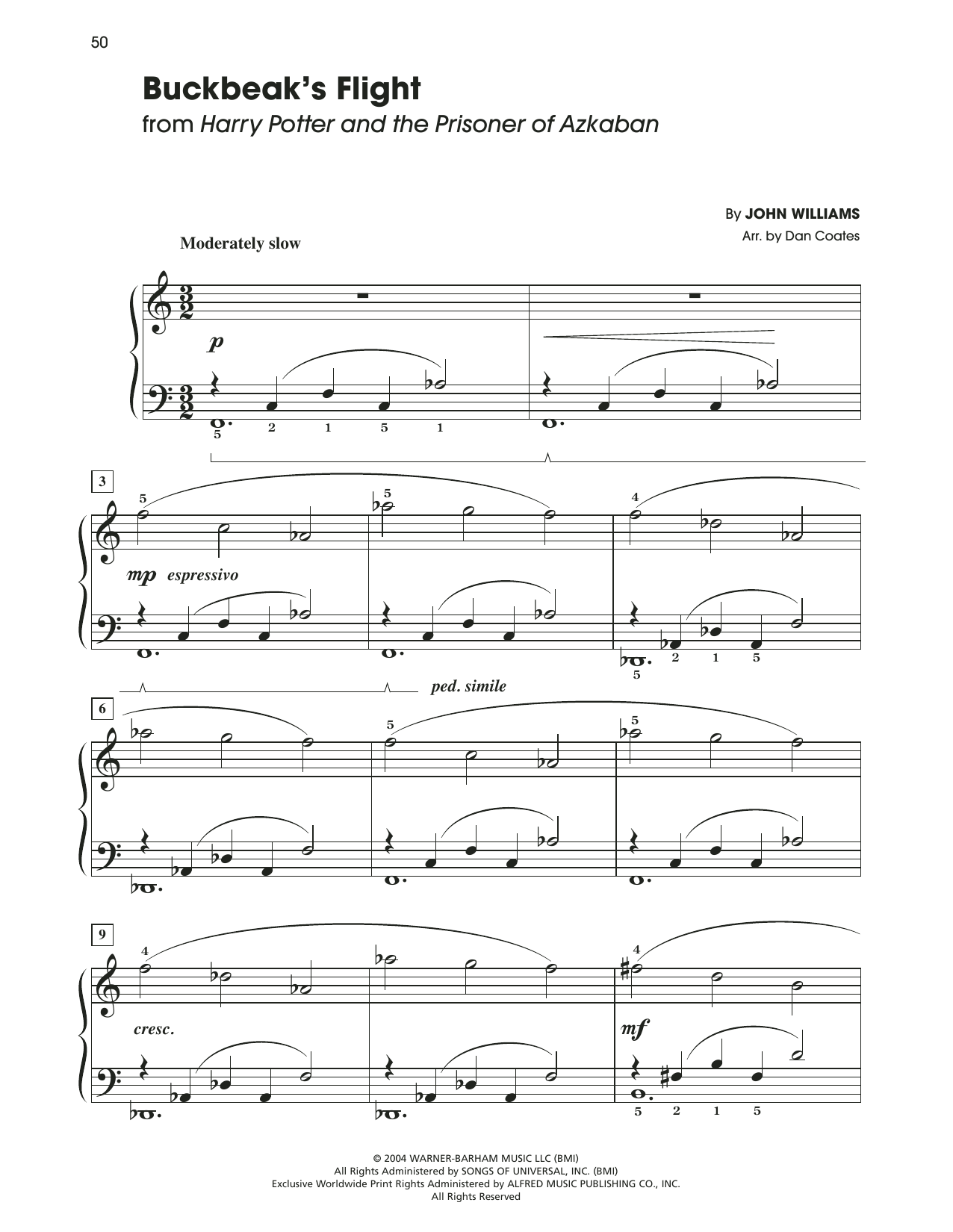Product picture to: Buckbeak's Flight (from Harry Potter) (arr. Dan Coates)