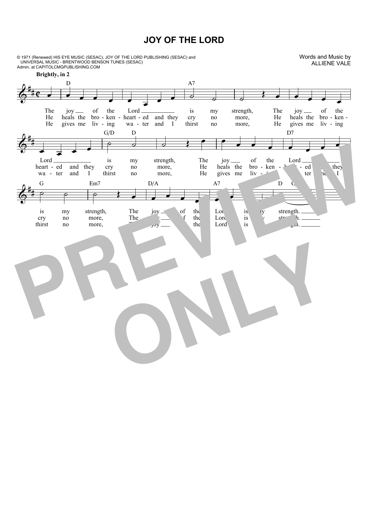 Produktbild zu: Joy Of The Lord