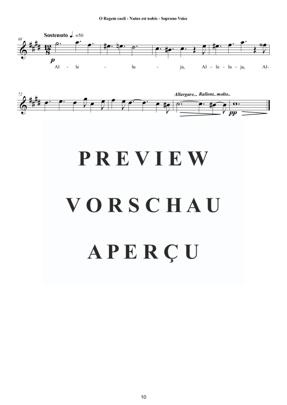 Produktgalerie: Seite 11 von 11 O Regem caeli - Natus est nobis Weihnachtsmotette, , Trio Sopran, Tenor und Bass