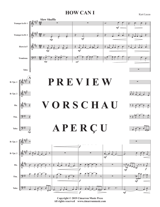 Produktgalerie: Seite 3 von 16 How Can I , , (Blechbläser Quintett)
