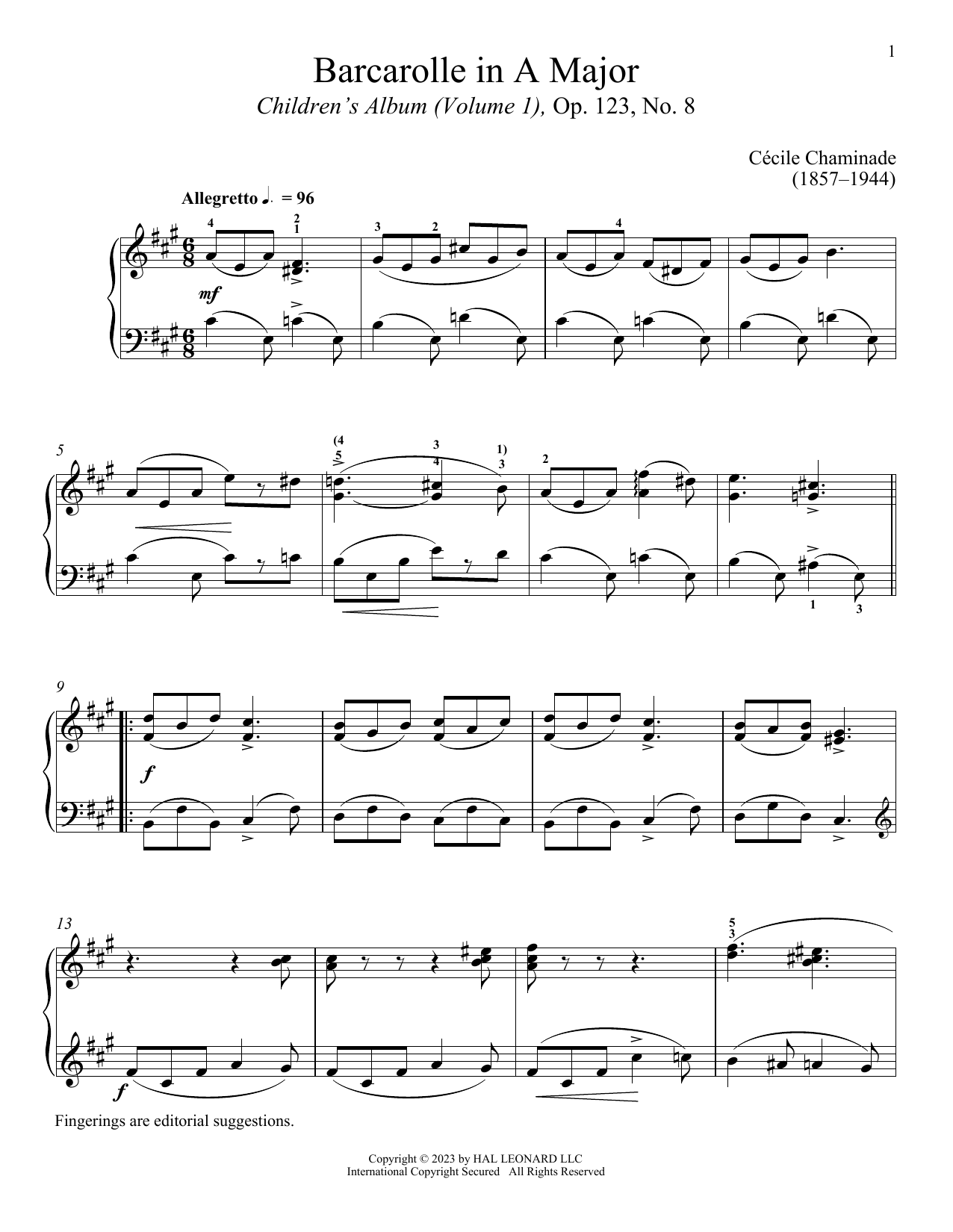 Produktbild zu: Barcarolle