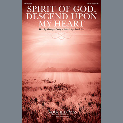 cover: Spirit Of God, Descend Upon My Heart, Brad Nix