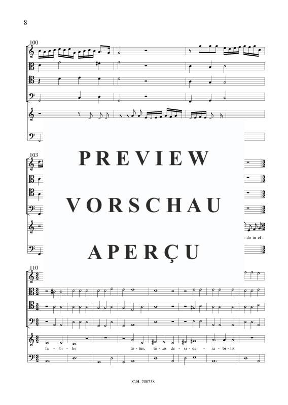 gallery: Jesu dulcis memoria, , (Gemischtes Ensemble Alt, 4 Violen und BC)