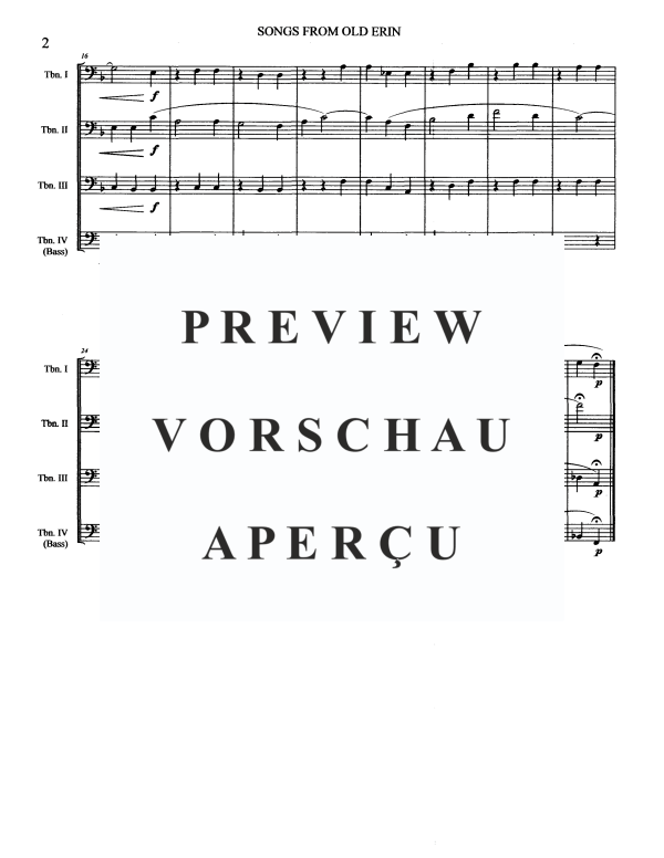 Produktgalerie: Seite 4 von 11 Songs From Old Erin, , Posaunen Quartett