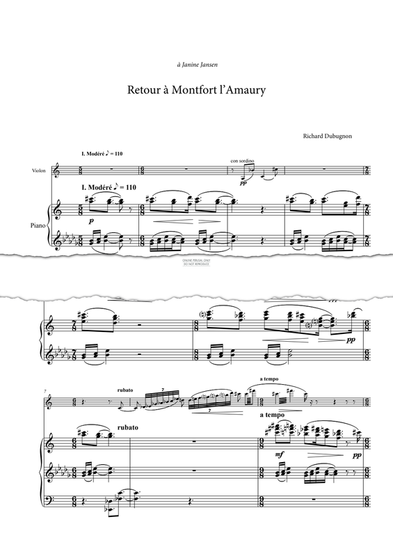 Produktgalerie: Seite 1 von 1 Retour à Montfort-l'Amaury, Richard Dubugnon, Klavier, Violine
