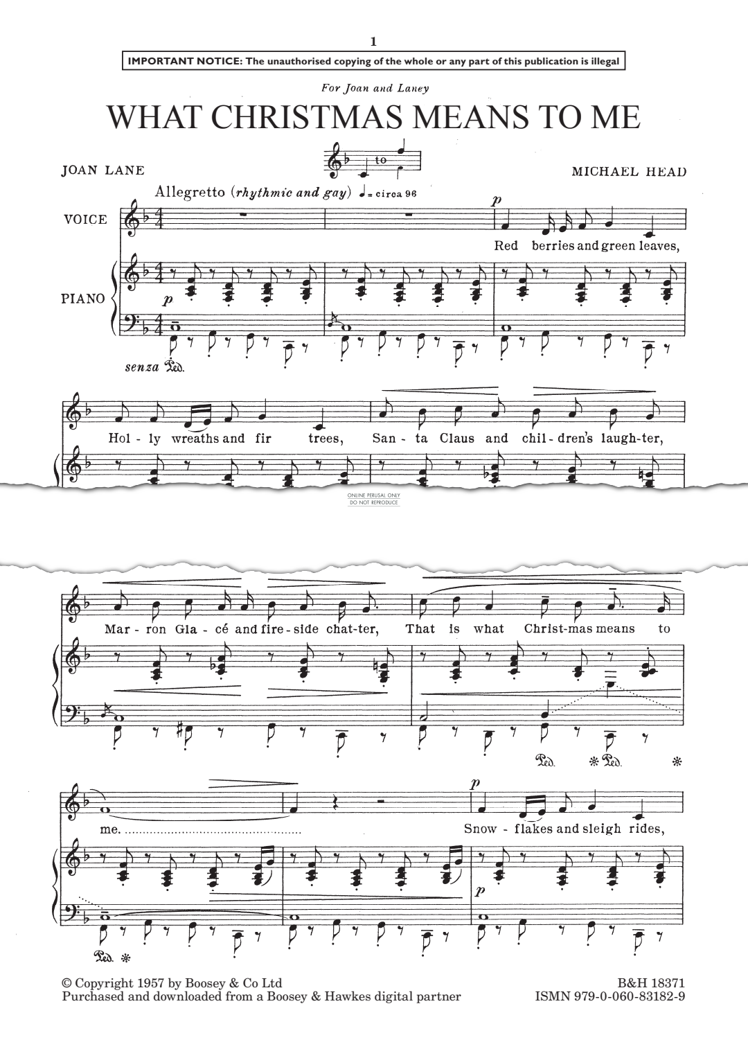 Produktgalerie: Seite 1 von 1 What Christmas Means To Me, Michael Head, Gesang, Klavier