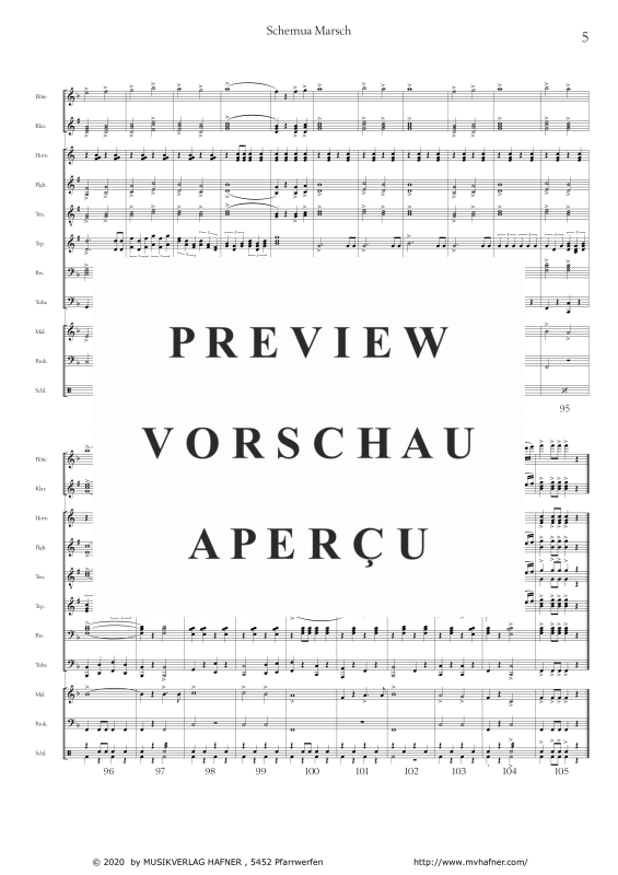 Product gallery: Page 9 of 11 Schemua-Marsch, , (large wind orchestra)