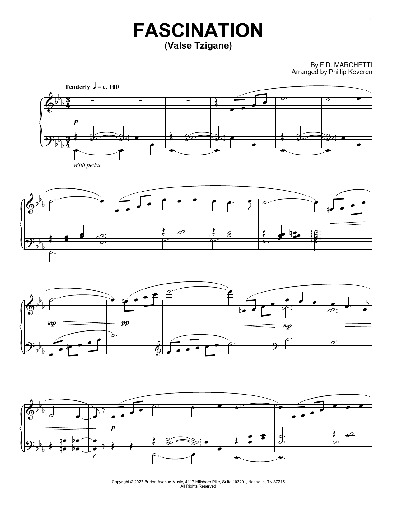 Product picture to: Fascination (Valse Tzigane) (arr. Phillip Keveren)