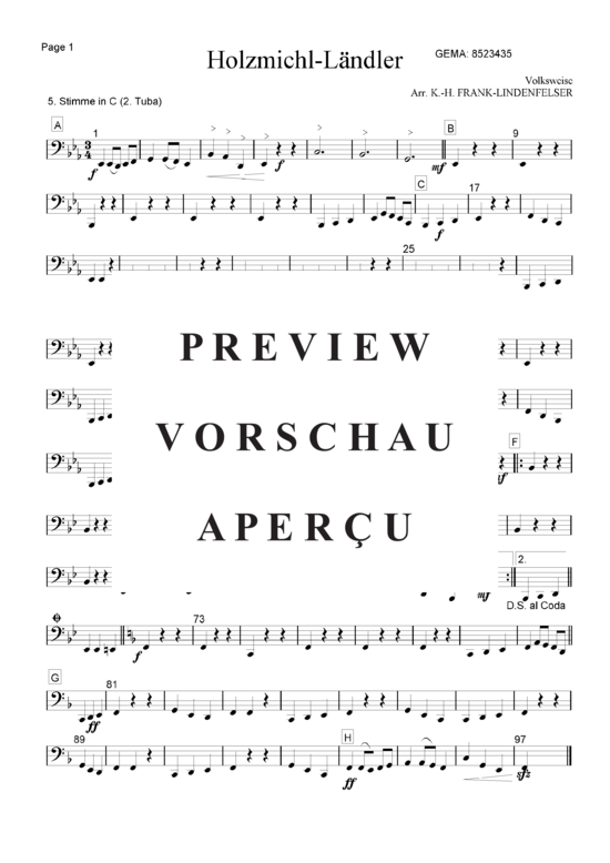 gallery: Holzmichl-Ländler - Lebt denn der alte Holzmichl noch? , , (Blechbläser Quintett - flexible Besetzung)