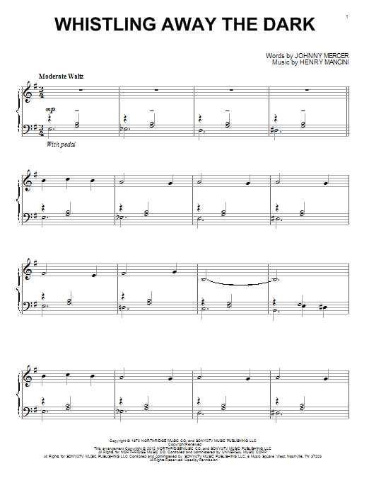 Product gallery: Page 1 of 1 Whistling Away The Dark, Henry Mancini