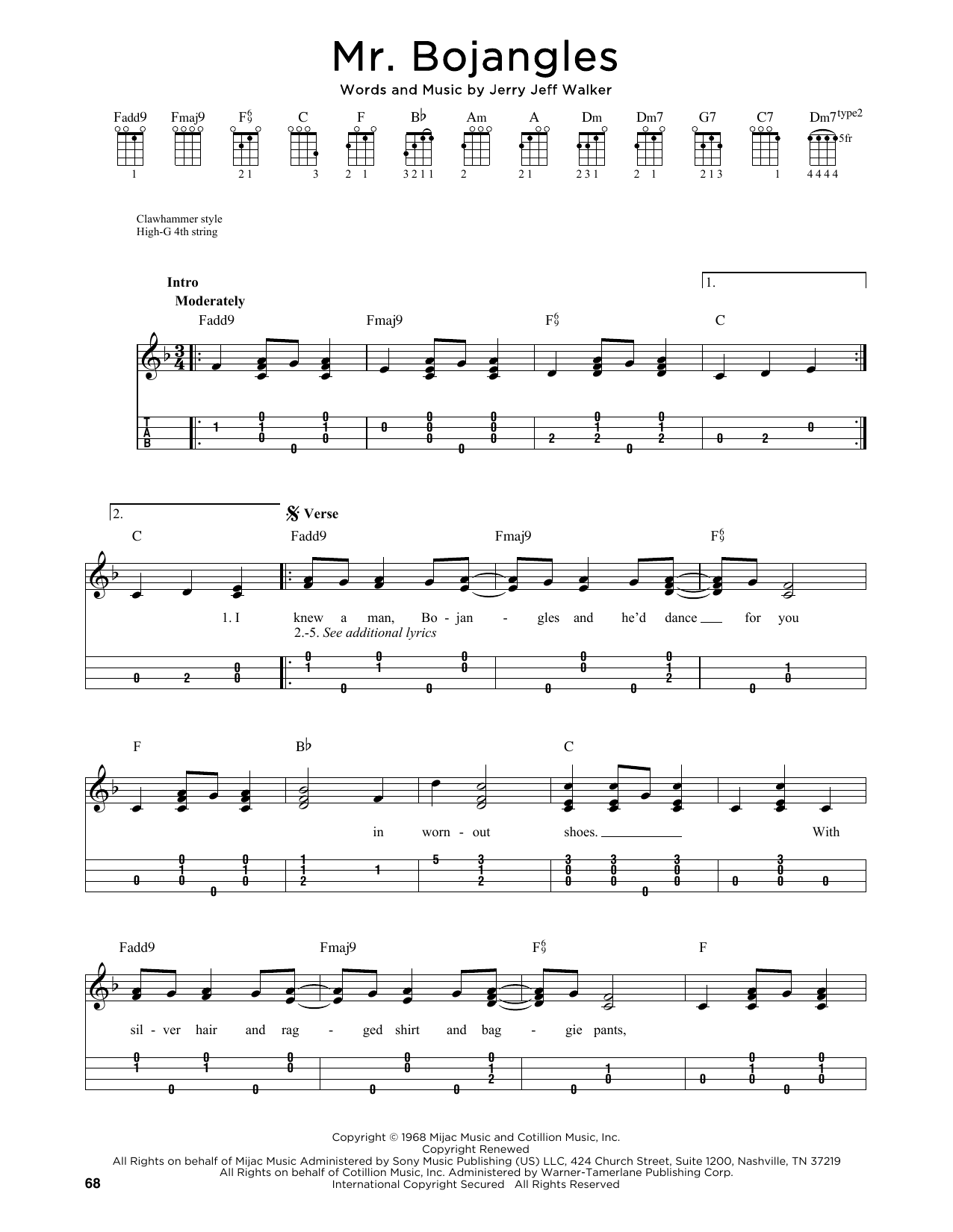 Product gallery: Page 1 of 1 Mr. Bojangles (arr. Jim Schustedt), Sammy Davis Jr.