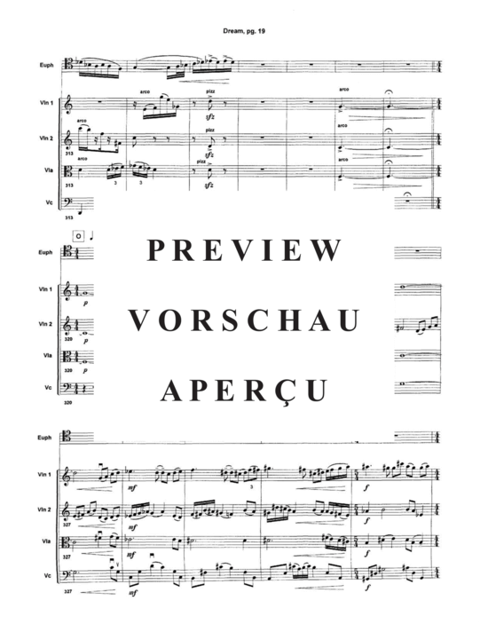 Produktgalerie: Seite 21 von 21 Dream , , (Quintett für Euphonium + Streicherquartett)