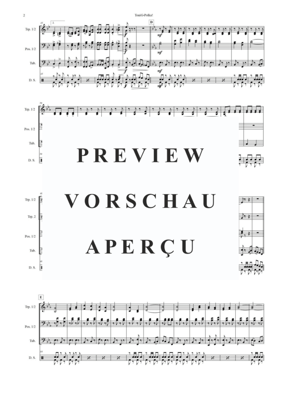 Produktgalerie: Seite 4 von 11 ToniG-Polka, Frank-Lindenfelser, Karl-Heinz, Blechbläserquintett