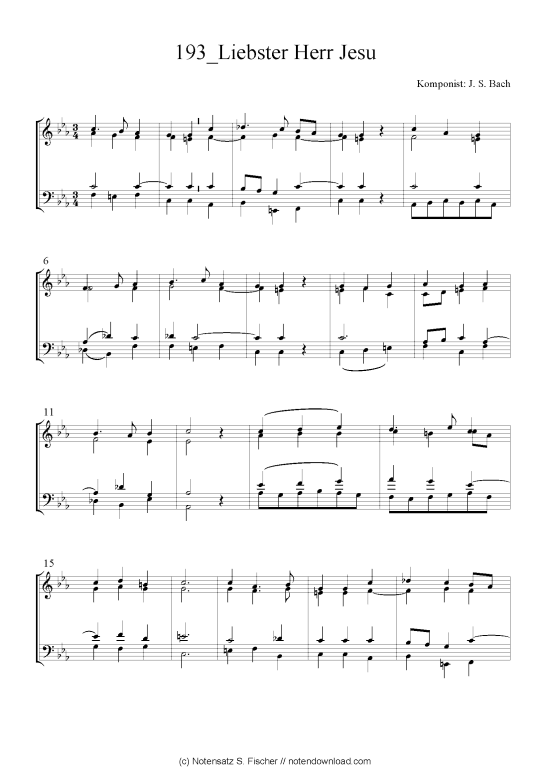 Produktbild zu: Liebster Herr Jesu J. S. Bach