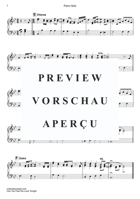 Produktgalerie: Seite 6 von 6 Can You Feel The Love Tonight, John, Elton, Klavier einfach
