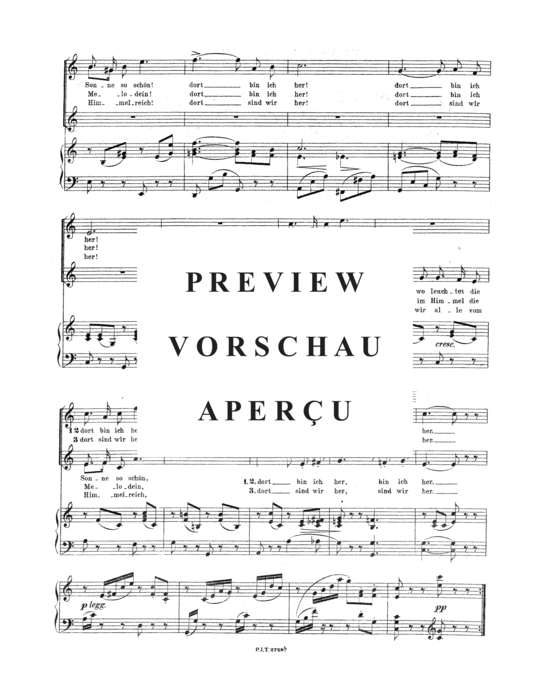 Product gallery: Page 3 of 3 Dort sind wir her , , Piano and Voice
