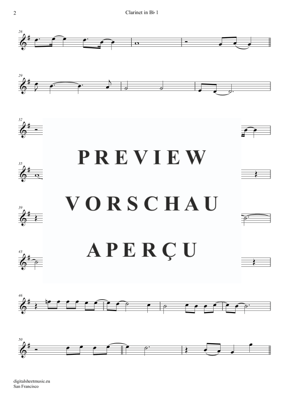 Produktgalerie: Seite 9 von 11 San Francisco, McKenzie, Scott, (Klarinetten Trio + Klavier)