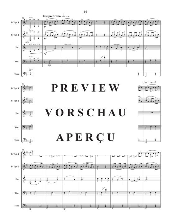 Produktgalerie: Seite 12 von 21 Montreal Suite , , (Blechbläser Quintett)