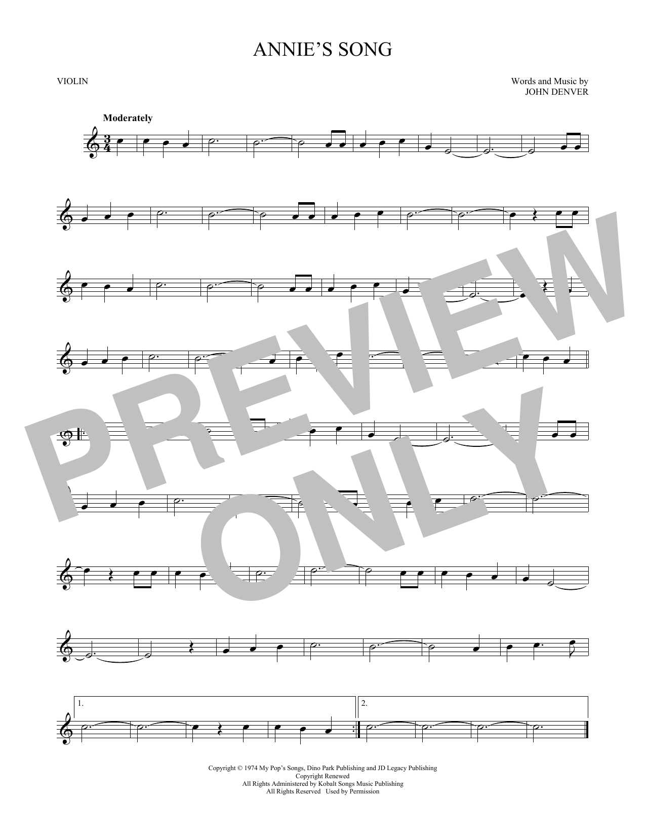 Product gallery: Page 1 of 1 Annie's Song, John Denver