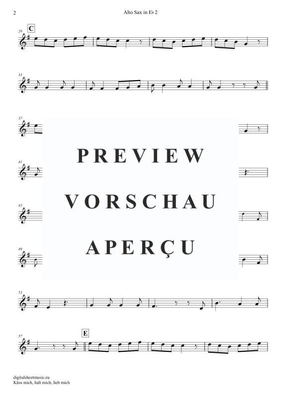 Produktgalerie: Seite 11 von 11 Küss Mich, Halt Mich, Lieb Mich, Egli, Beatrice, (Saxophon Trio AAA(T) + Klavier)