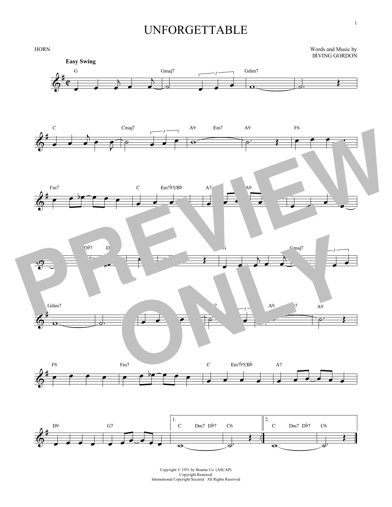 Produktgalerie: Seite 1 von 1 Unforgettable, Nat King Cole, Horn