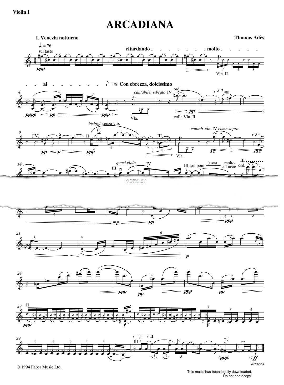 Produktgalerie: Seite 1 von 1 Arcadiana, Thomas Adès, Quartett