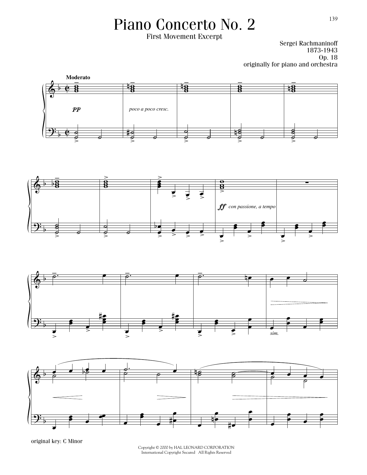 Product picture to: Piano Concerto No. 2, First Movement Excerpt