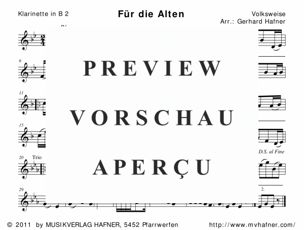 gallery: Für die Alten, , (woodwind and brass)