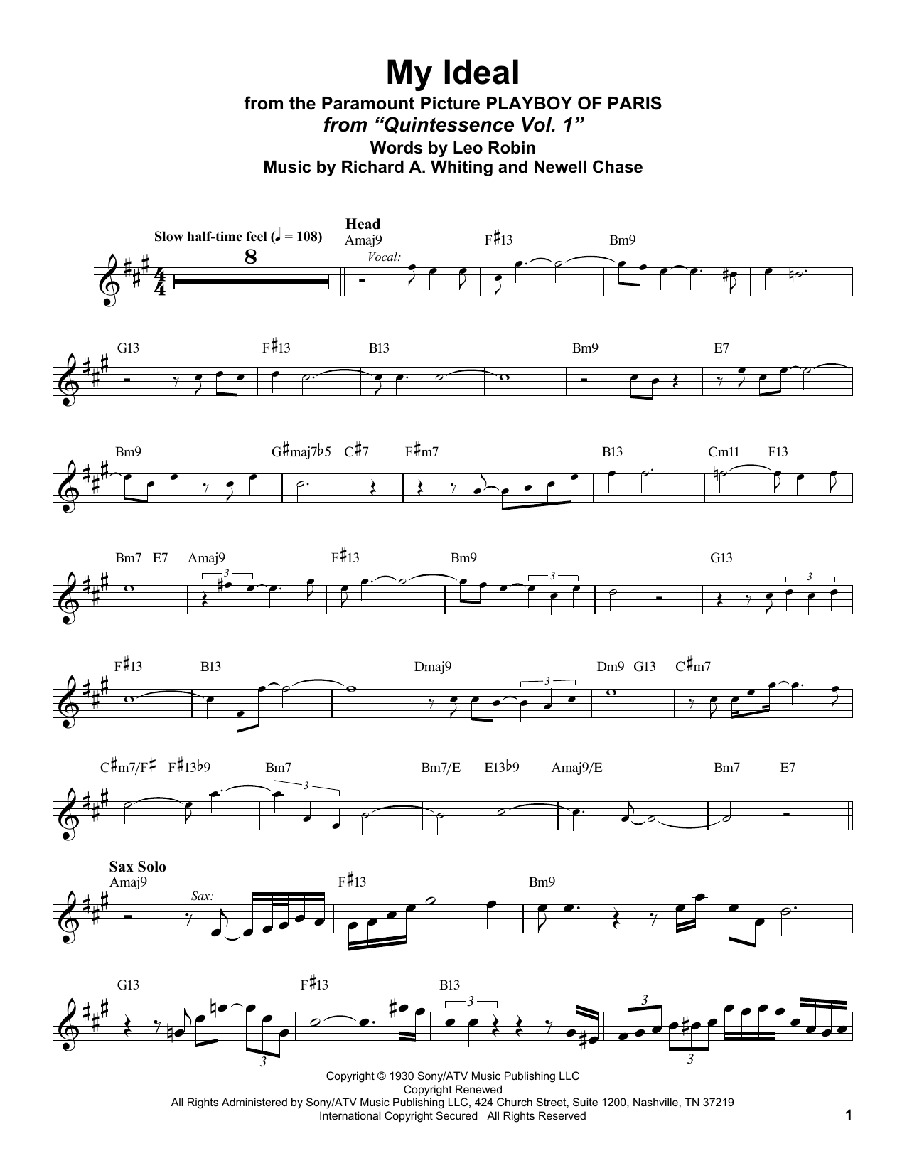 Product gallery: Page 1 of 1 My Ideal (from Playboy of Paris), Stan Getz