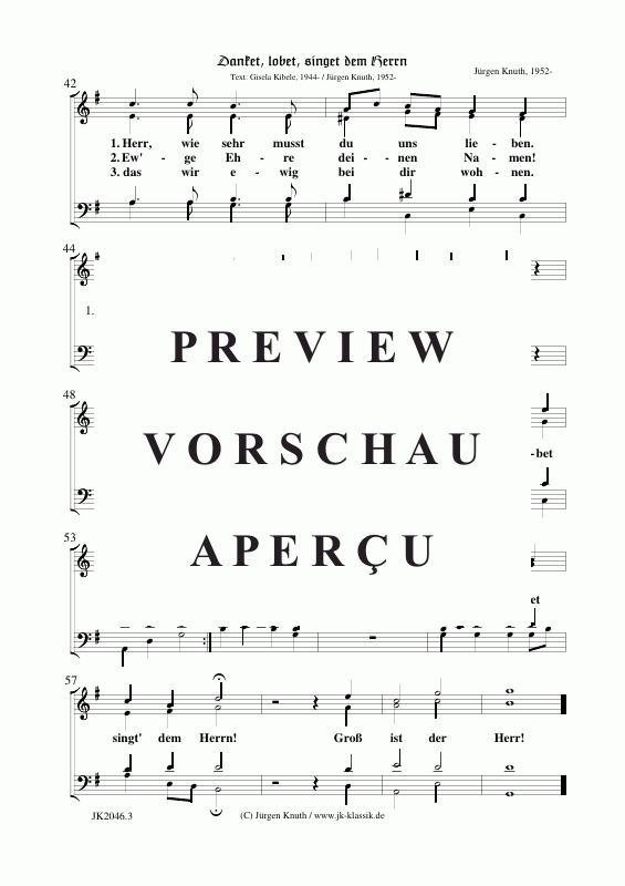 Produktgalerie: Seite 9 von 11 Danket, lobet, singet dem Herrn, , Gesang + Klavier/Orgel/Cembalo