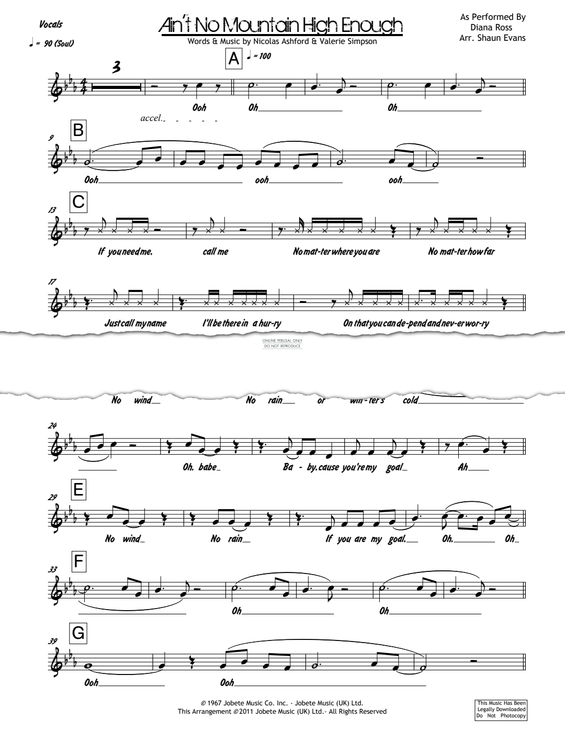 Product gallery: Page 1 of 1 Ain't No Mountain High Enough, Diana Ross