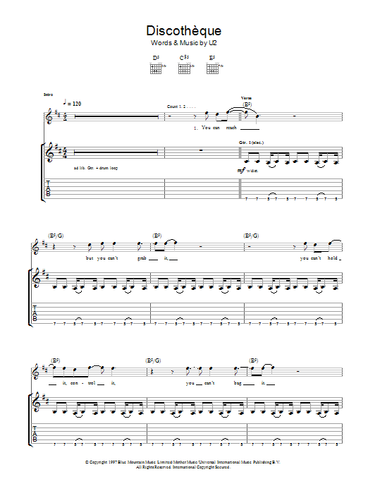 Produktbild zu:  Discotheque - U2