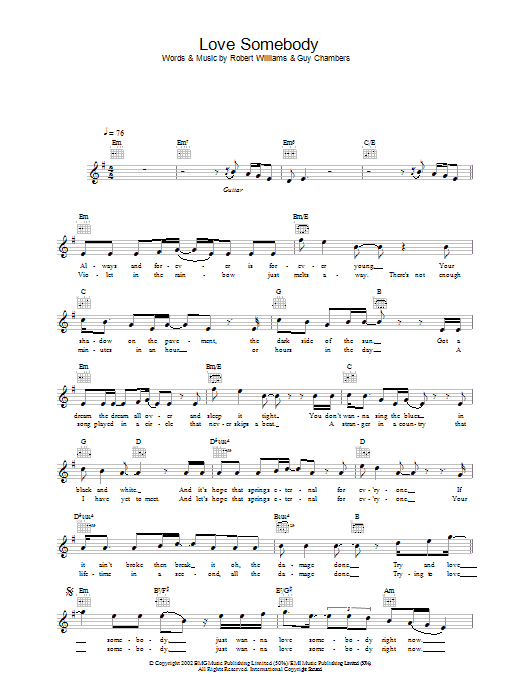 Produktbild zu: Love Somebody