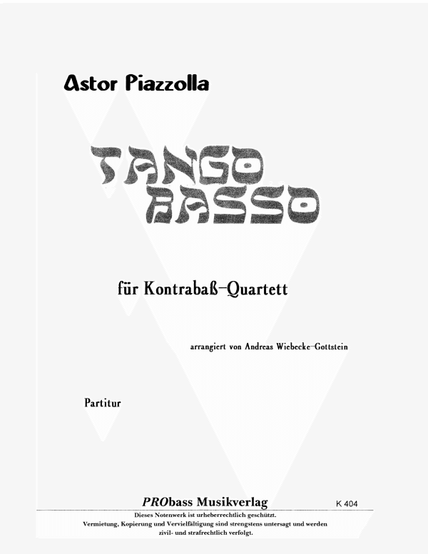 Product picture to: Tango Basso