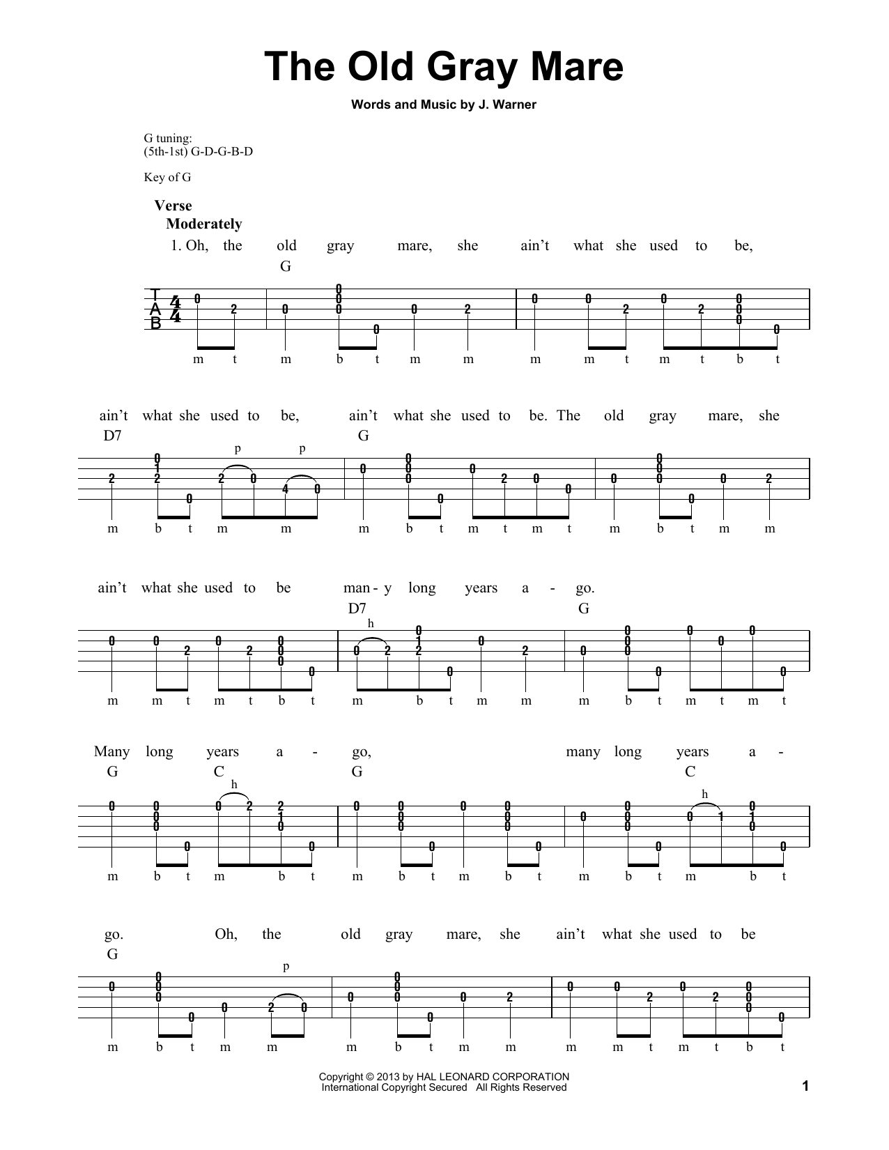 Produktgalerie: Seite 1 von 1 The Old Gray Mare, Michael Miles, Banjo