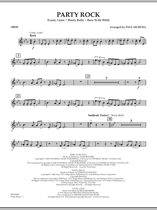 Produktbild zu: Party Rock - Oboe