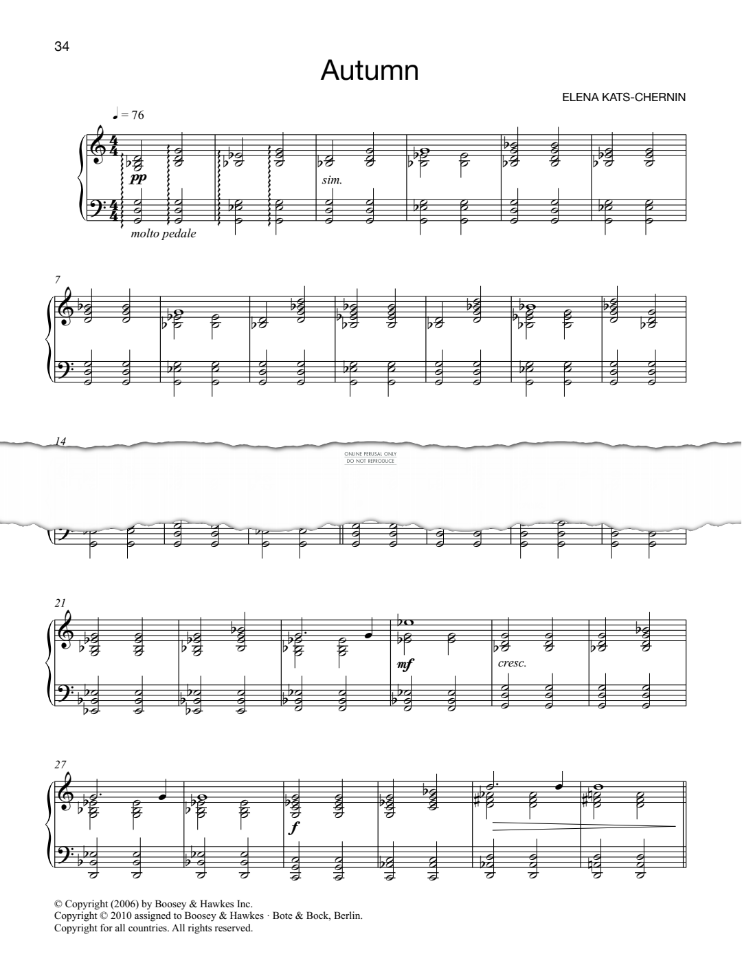 Produktgalerie: Seite 1 von 1 Autumn, Elena Kats-Chernin, Klavier