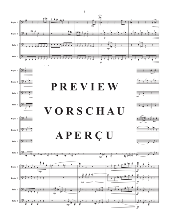Product gallery: Page 6 of 18 Scherzo Humoristique , , (Tuba Quartet)
