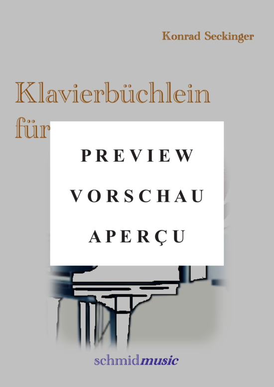 gallery: Klavierbüchlein für... , , (Klavier Solo)
