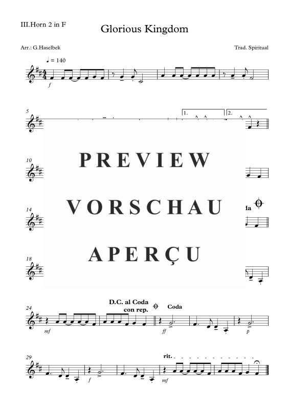 Produktgalerie: Seite 8 von 9 Glorious Kingdom, , (Blechbläserquartett)