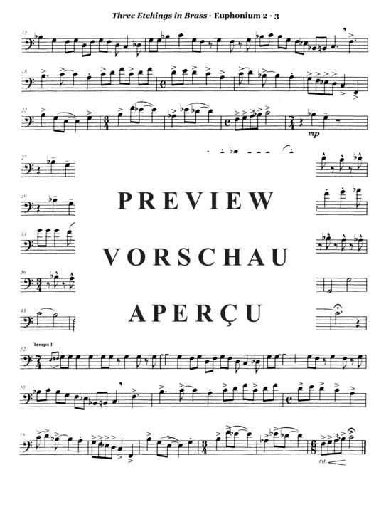 Produktgalerie: Seite 20 von 21 Three Etchings in Brass , , (Tuba Trio EET)