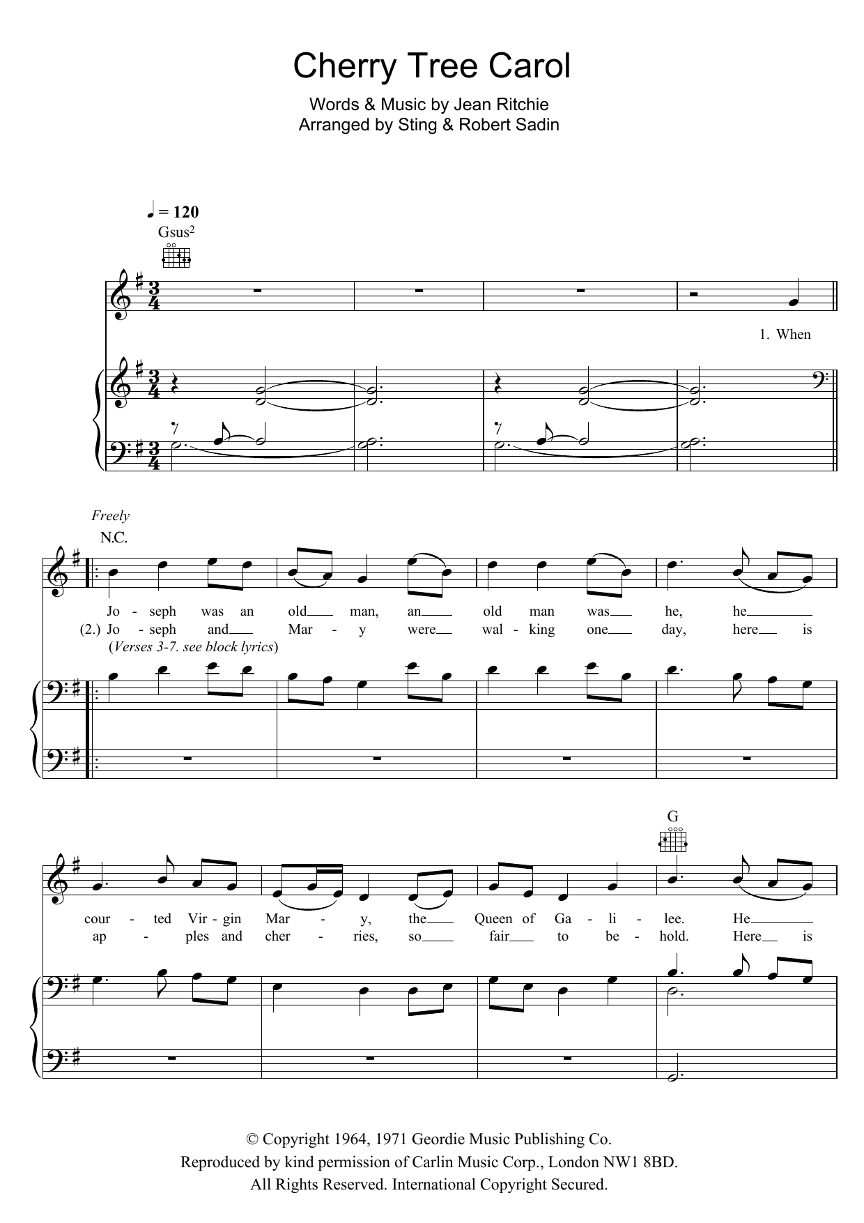 Produktbild zu: Cherry Tree Carol