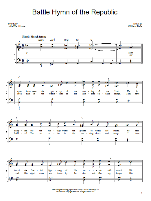 Product picture to: Battle Hymn Of The Republic