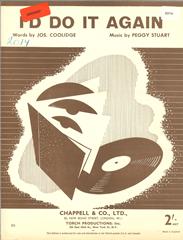 cover: I'd Do It Again, Peggy Stuart, Gesang, Gitarre, Klavier