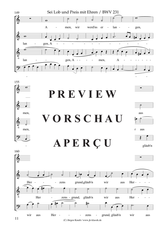 gallery: Sei Lob und Preis mit Ehren (Motette BWV231) , ,  (Gemischter Chor)